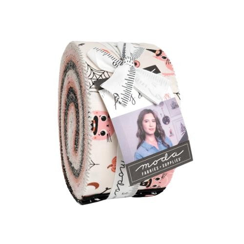 Moda Purrs and Boos Elena Amo jelly roll strips Halloween precut