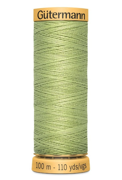 Gutermann 110 yd Natural Cotton Thread Green
