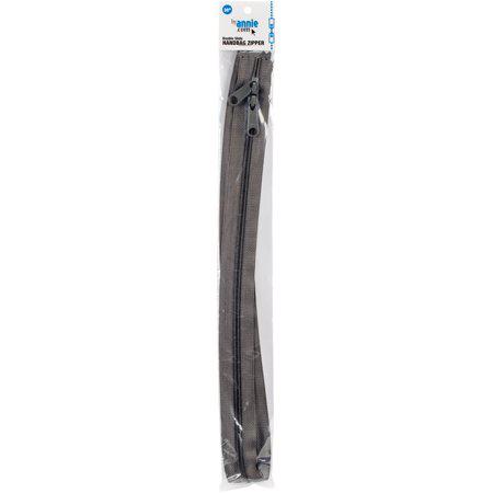 ByAnnie double slide zipper 30 inch taupe bag zipper