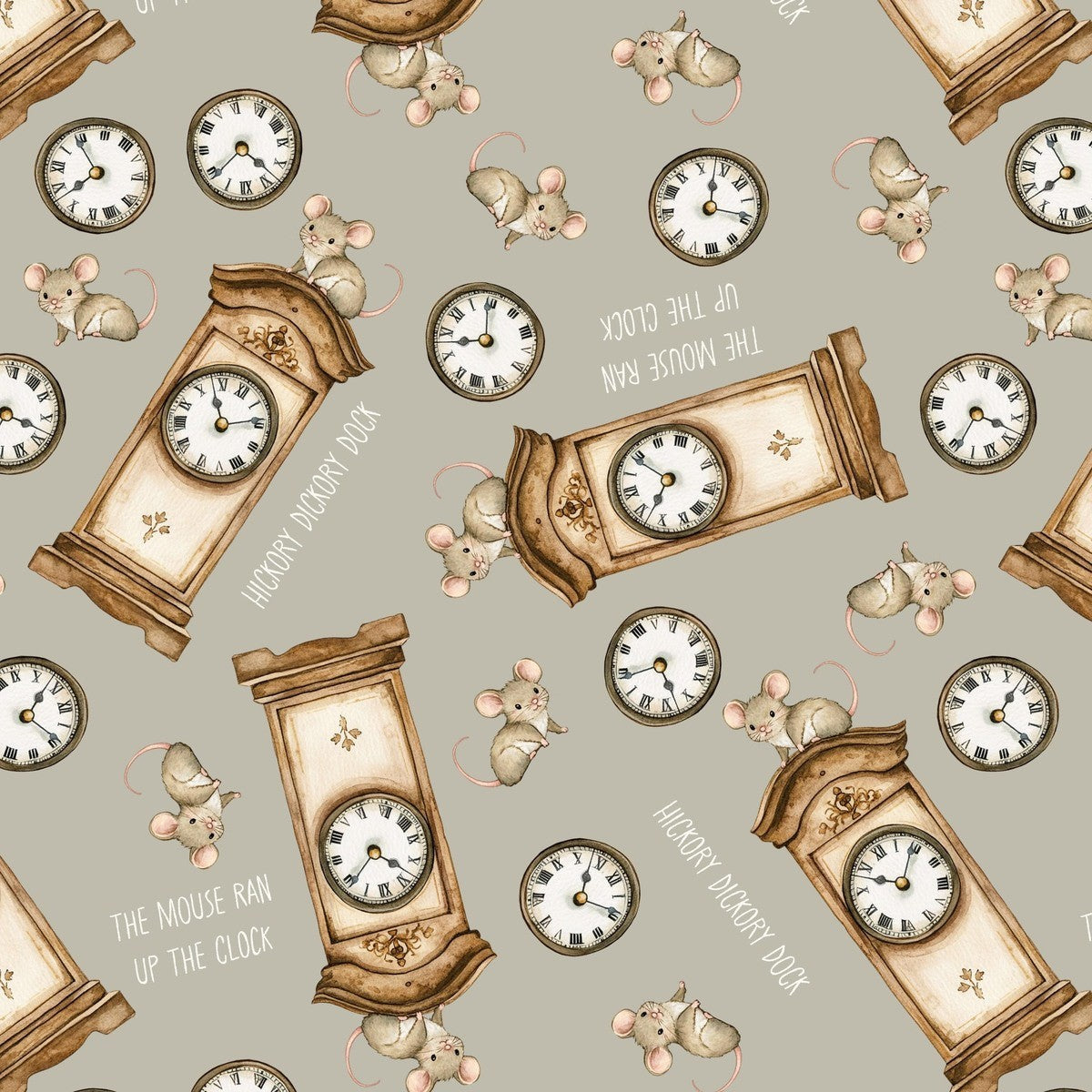 Blank - Nursery Rhyme Time - Oleander Studio - Light Gray 4840-90