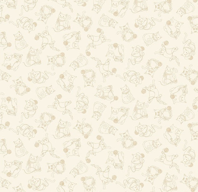 Studio e - 8481-33 Ecru - Knit 1, Purr 2