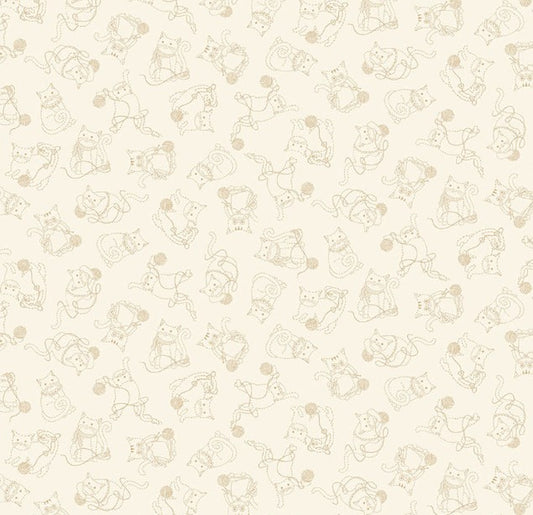 Studio e - 8481-33 Ecru - Knit 1, Purr 2