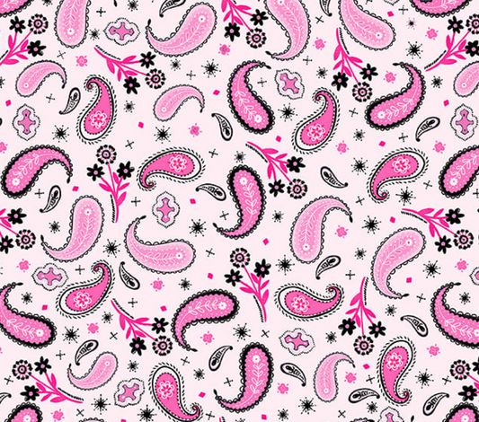 Saddle Up to the Disco 4377-22 Lt Pink cotton quilting fabric