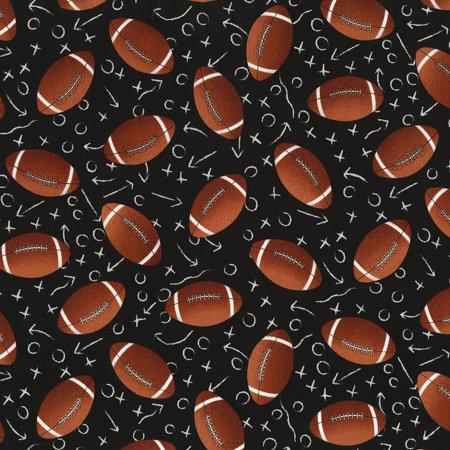 Timeless Treasures Fabrics Touchdown! Footballs