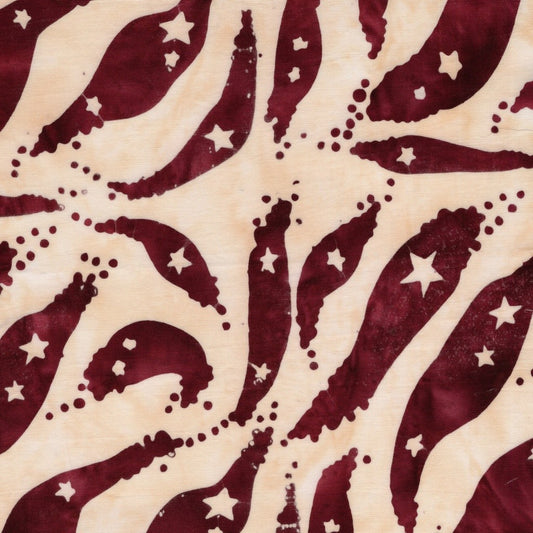 Island Batik Freedom Rings Color blocked Stars Neutral Snow cotton batik quilting fabric