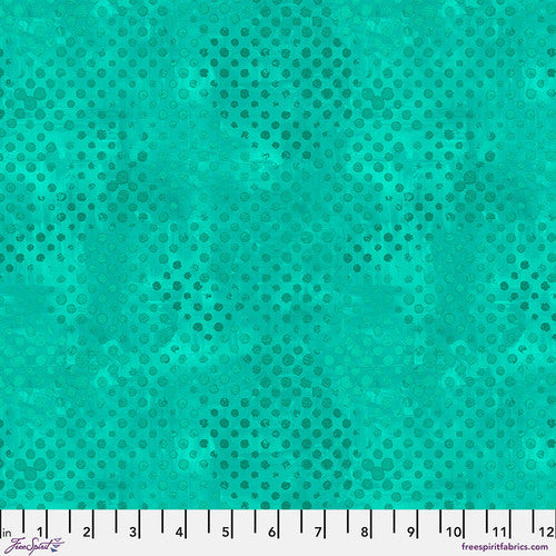 Free Spirit Sprinkles Turquoise Sue Penn quilting fabric