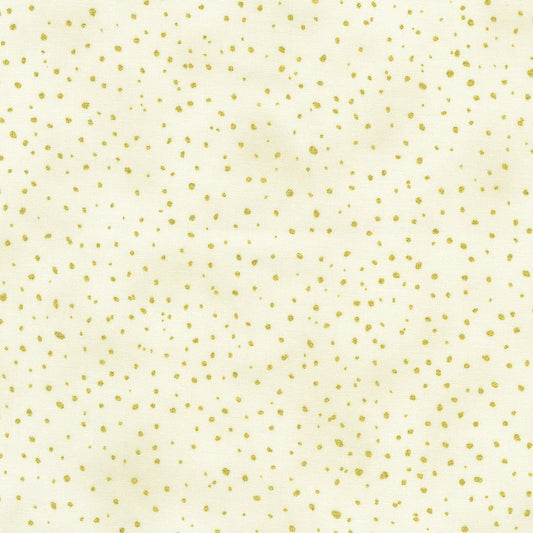 Robert Kaufman Holiday Flourish Forest Glen metallic Christmas cotton in Cream, SKU SRKM-23708-84