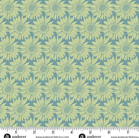 andover Green Sunlit Bloom 1623B Flourish by Alexandra Bordallo