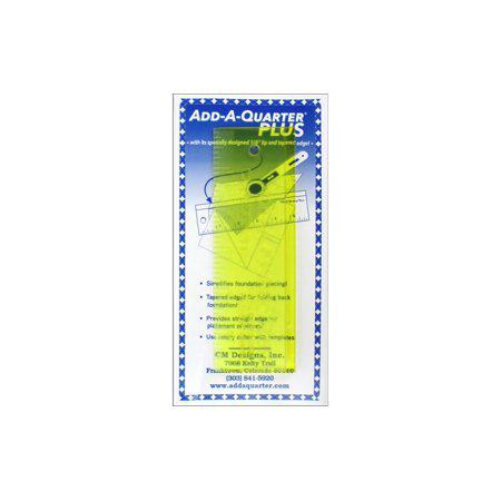 CM Designs Add-A-Quarter Plus 6 inch ruler notion