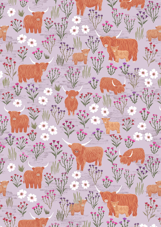Lewis Irene Celtic Summer Meadow Highland Light Heather A987C fabric