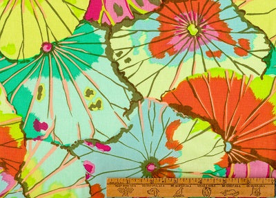 Kaffe Fassett Lotus Leaf Lime quilting cotton