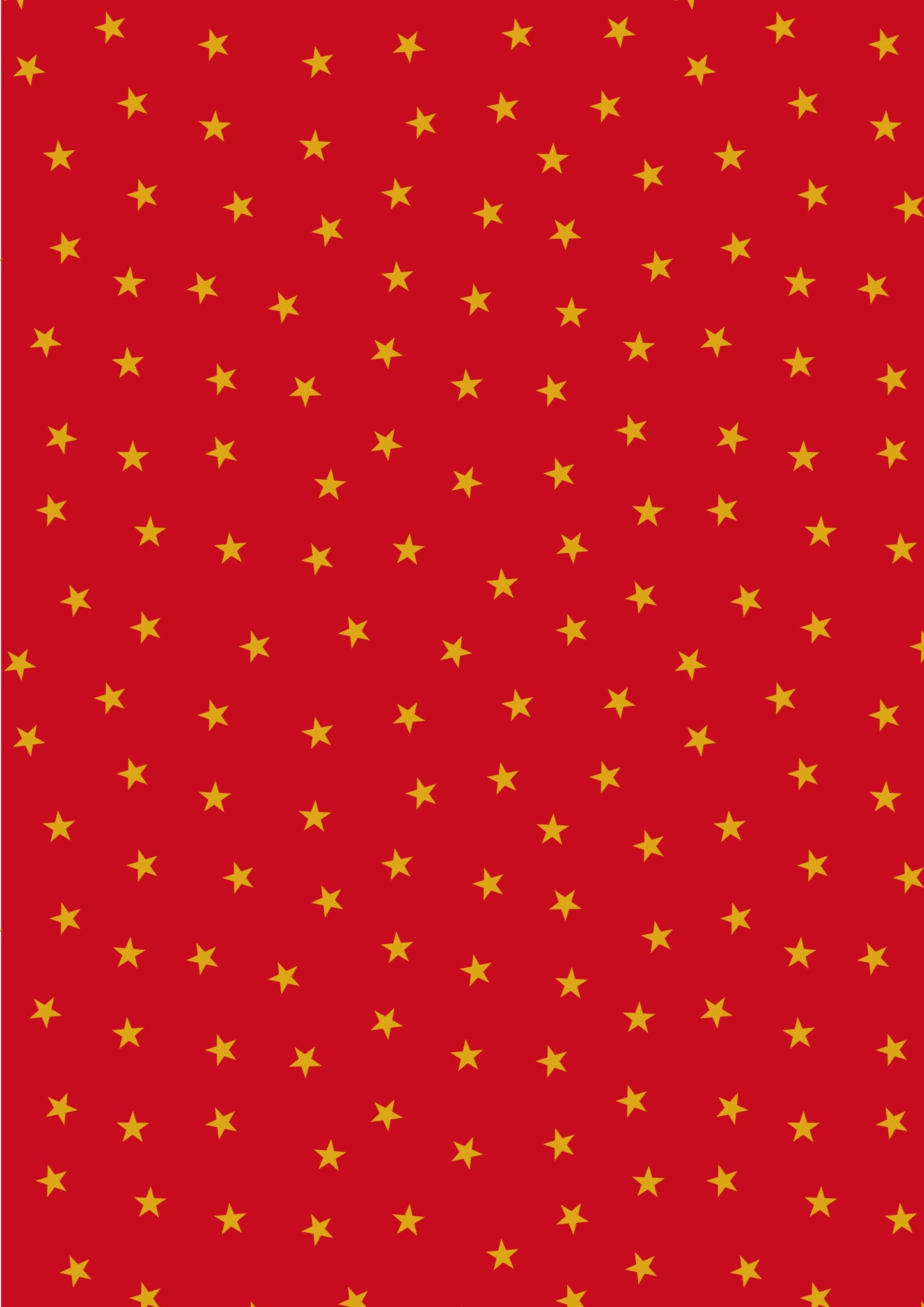 Lewis and Irene - Christmas in Bluebell Wood - Gold stars on red (with gold metallic) - C143B