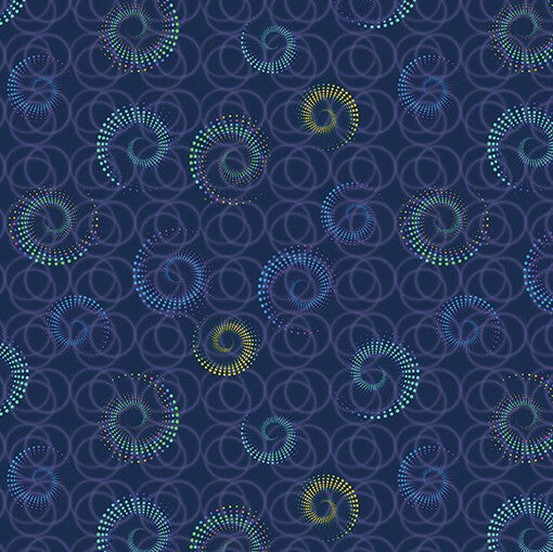 Benartex Celestial Skies Spiral Shower Twilight