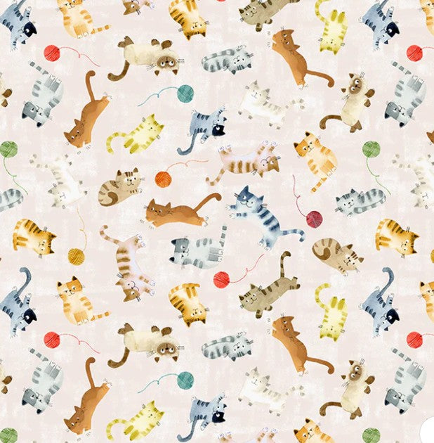 Windham Cats Around Town Playful Companions 55001-3 white cream