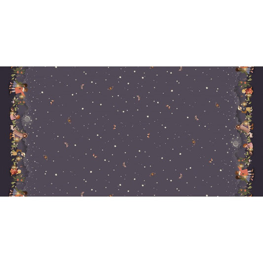 Michael Miller Nocturnal Garden border print quilting fabric