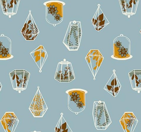 Ruby Star Society Calathea Soft Blue RS5183 13 quilting cotton fabric