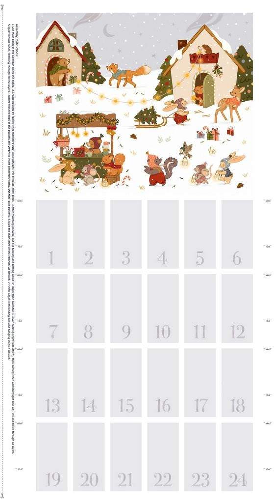Dear Stella - Little Forest Holiday - Little Forest Advent Panel