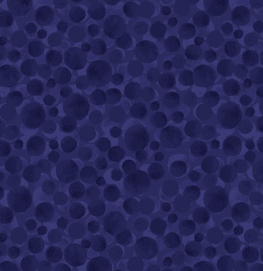 Lewis & Irene Bumbleberries Navy Blue BB028 quilting cotton