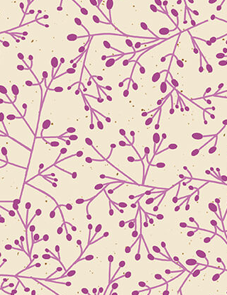 Benartex Tallium Tangle Purple Wishflower quilting cotton