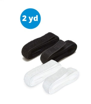 ByAnnie Hook Loop Fastener 3 4 inch 2 yard White