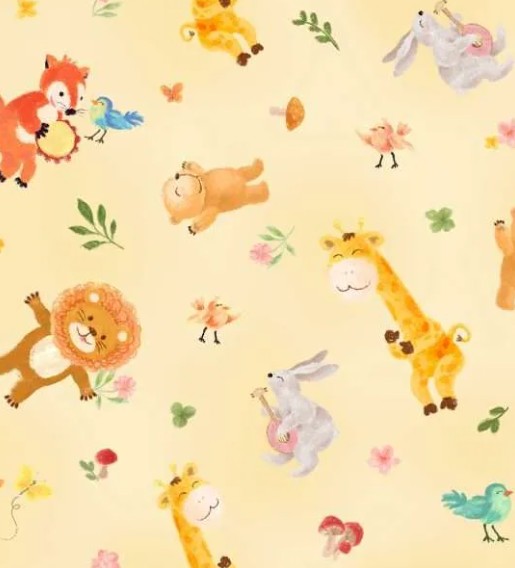 Oasis Party Animals Allover 59-8521 quilting fabric