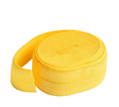ByAnnie 20mm Fold-Over Elastic dandelion yellow 2-yard package for bag making