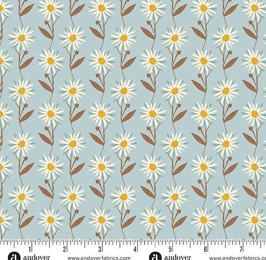 andover-Blue Daisy Dream 1624B Flourish by Alexandra Bordallo