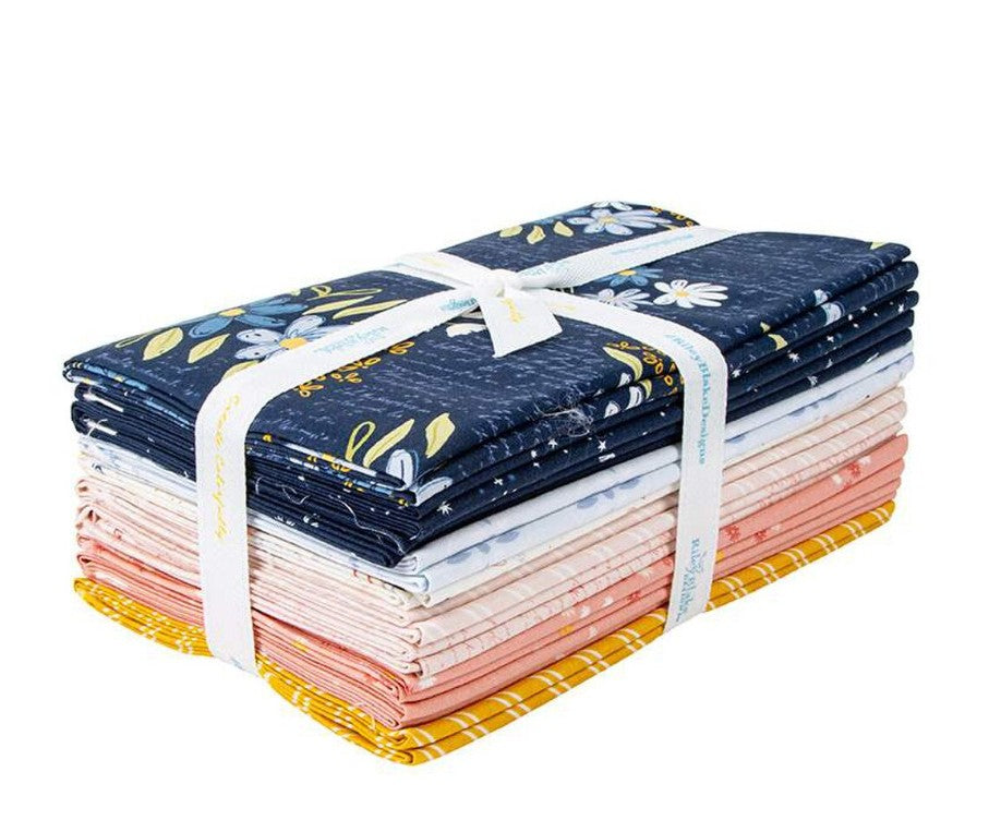 Between the Pages 1 yard bundle navy Riley Blake Fran Gulick