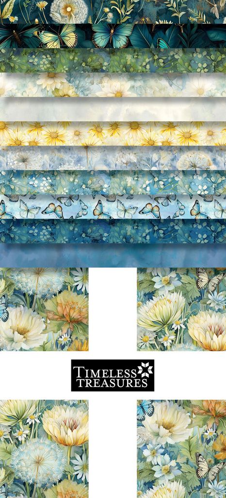 Timeless Treasure - Whisper 42, 10" SQUARE