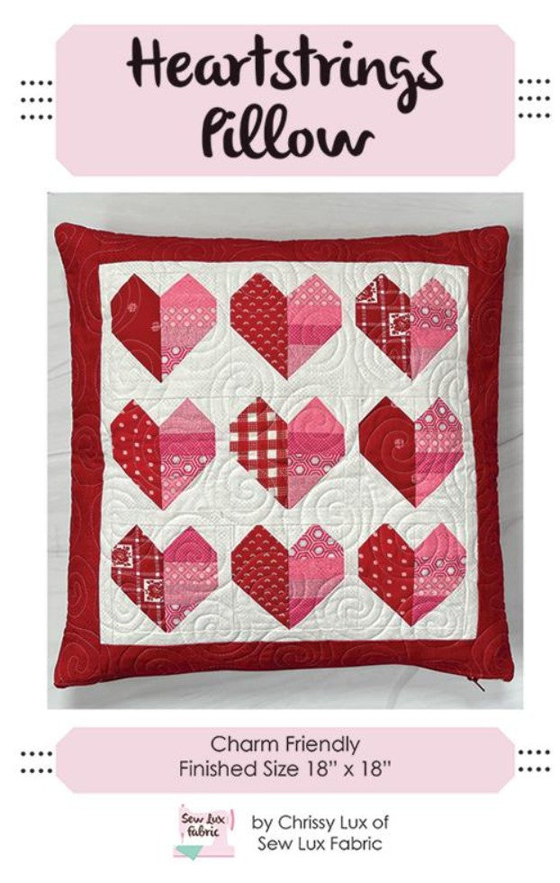 Sew Lux Fabric- Heart Strings Pillow