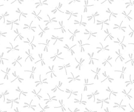 Blank Morning Mist IX 4332-01W White on White quilting fabric