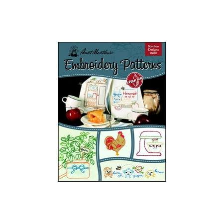 Aunt Martha's Iron-On Transfer Book, No. 400, Kitchen Designs