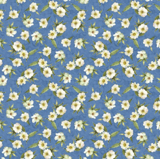 Lumin Patchwork Picnic blue small floral W105-016-550 quilting cotton