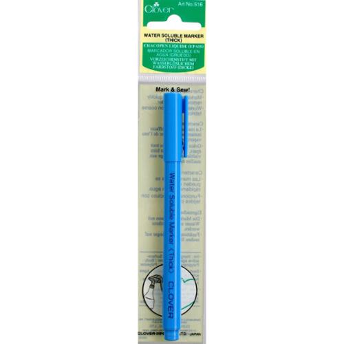 Clover water soluble marker thick tip quilting