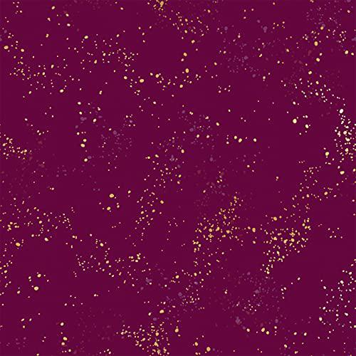 Ruby Star Society Speckled Metallic Purple Velvet quilting cotton