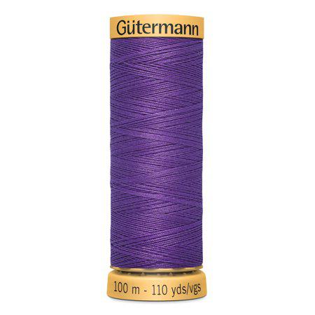 Gutermann 110 yd Natural Cotton Thread Bright Purple