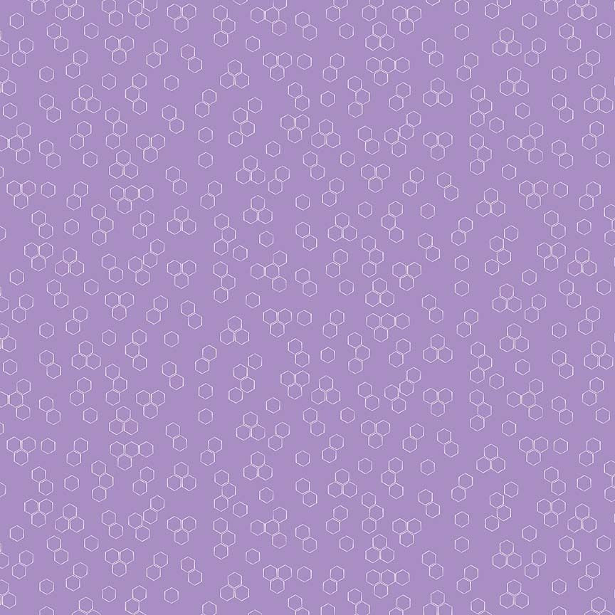 Dear Stella Let it Bee Lavender D3588 bee collection quilting cotton