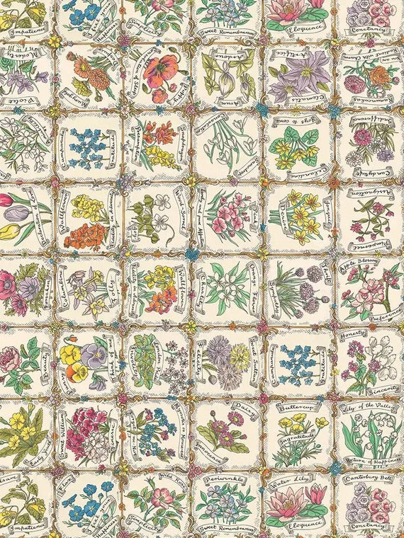 Liberty Language of Flowers C Tana Lawn quilting fabric