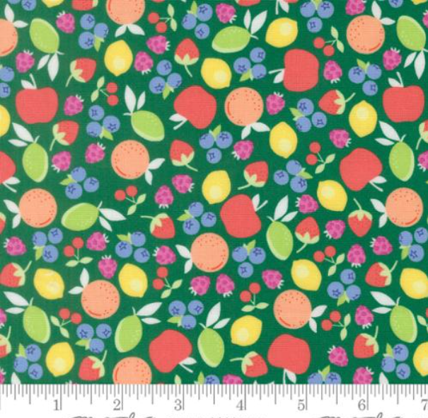 Moda Fruit Salad Corey Yoder 29242-21 emerald quilting cotton