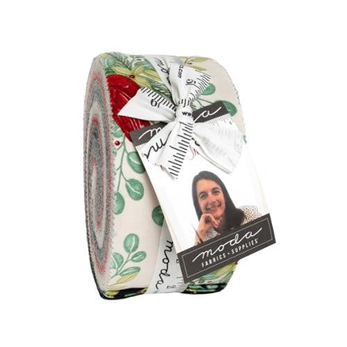 Moda When Snow Falls Deb Strain jelly roll 2.5-inch strips Christmas precut