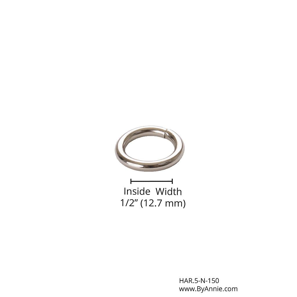 1/2 inch O-Ring Nickel bag hardware notion