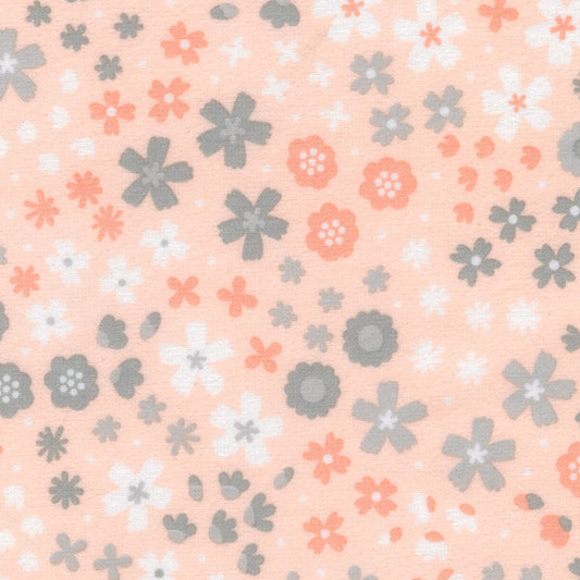 Cozy Cotton Flannel, Floral, Camellia