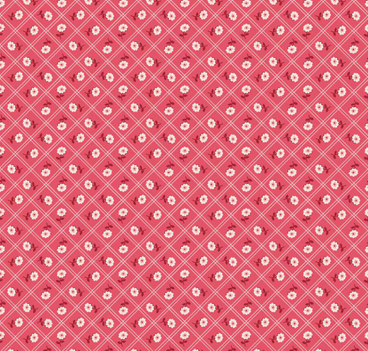 Riley Blake - Berry & Sage - Lori Holt - Calico Tea Rose C17384 Fabric