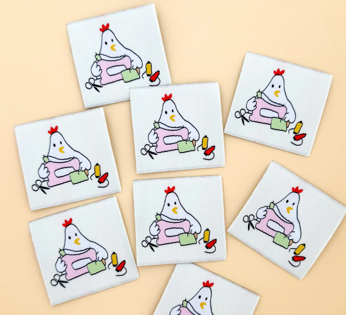 Minki Kim - Sewing Chicken Woven Labels
