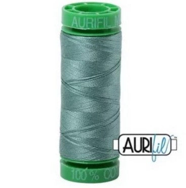 Aurifil Cotton Mako 40wt 150m medium juniper green thread spool