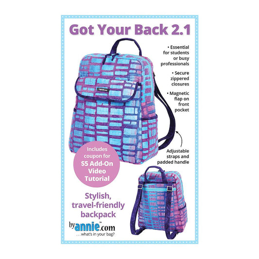 Got Your Back 2.1 bag pattern by ByAnnie quilting