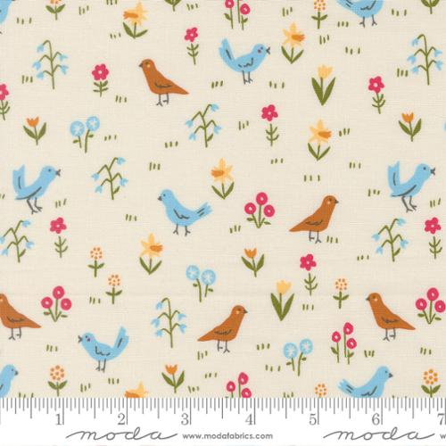 Moda Animal Park Fun Dove 20963 11 grey zoo quilting cotton