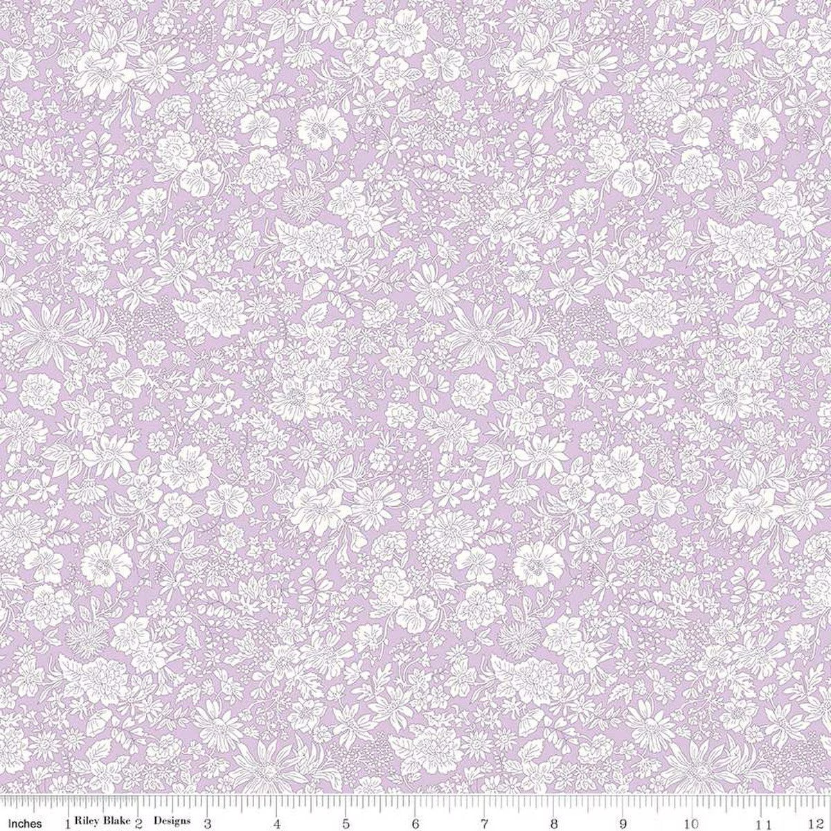 Liberty Emily Belle Violet purple Tana Lawn quilting fabric