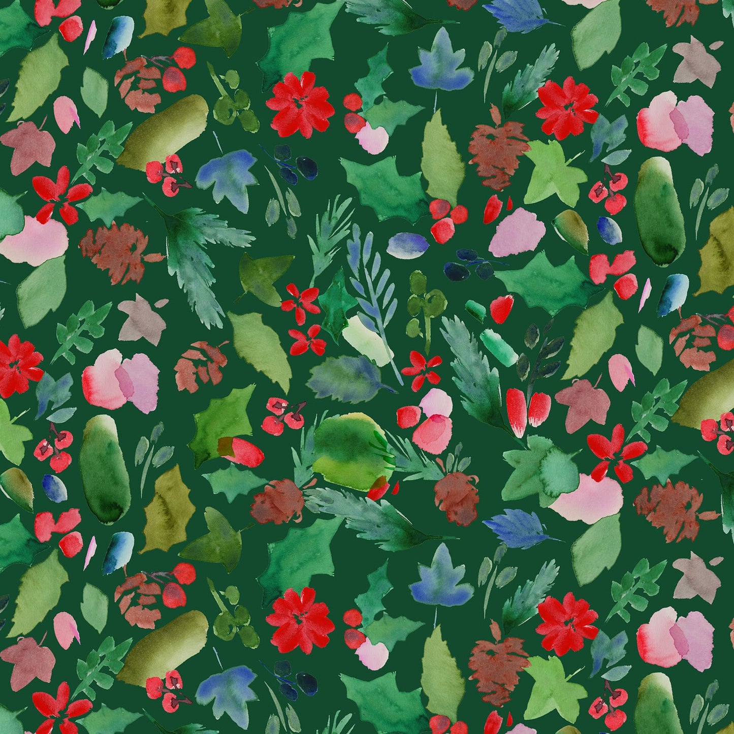Lewis and Irene - Merry Happy Christmas - Bluebellgray - Festive Foliage - Forest - BG092