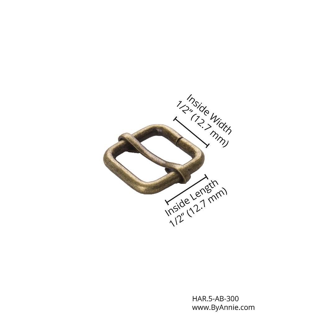 1/2 inch Slider Antique Brass bag hardware notion